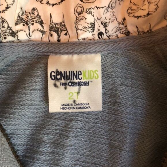 Osh Kosh ZIP Up sweater 🐺 - Picture 3 of 4